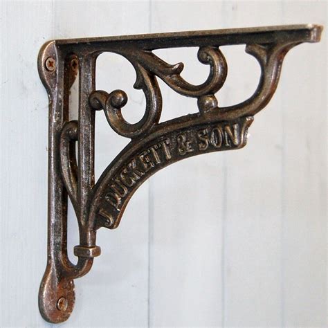 vintage metal shelf brackets|wrought iron brackets for shelves.